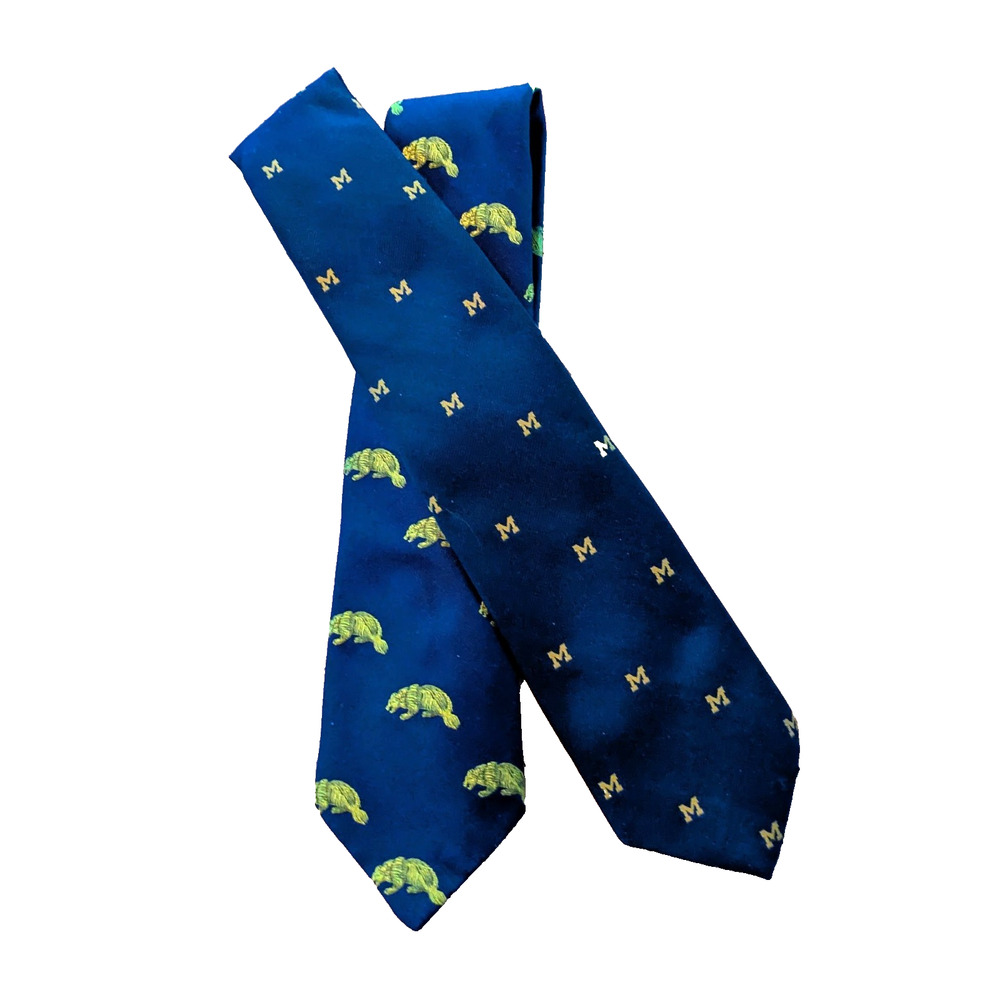 UNIVERSITY OF MICHIGAN Neck Ties Vintage